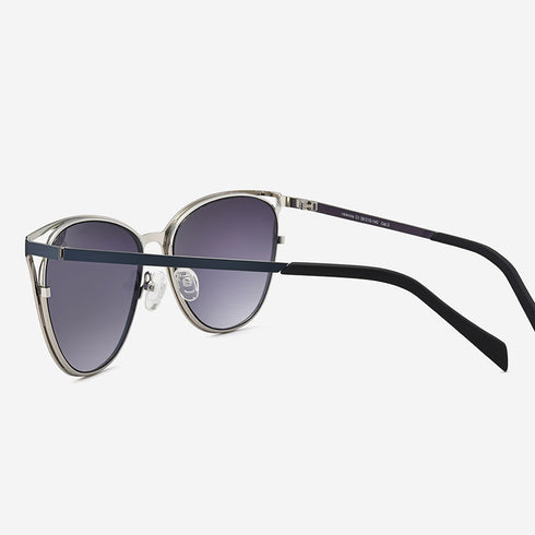 Angular Cat Eye Metal Women's Sunglasses Valencia